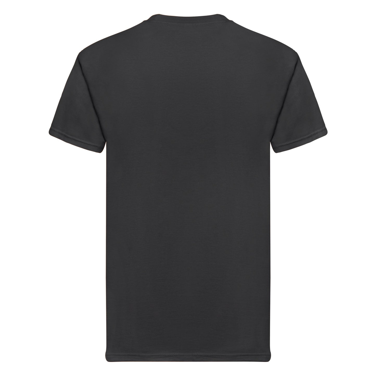 Black - Back - Fruit of the Loom Unisex Adult Super Premium T-Shirt