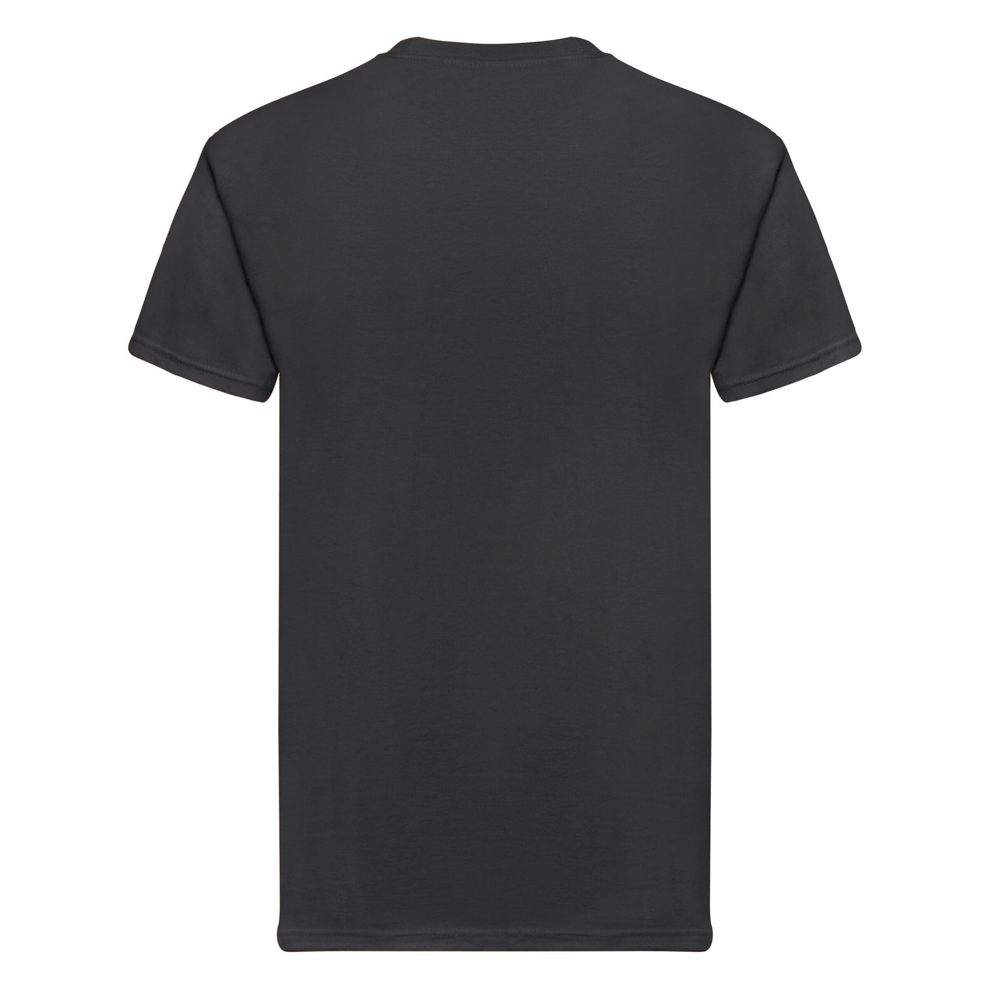 Black - Back - Fruit of the Loom Unisex Adult Super Premium T-Shirt