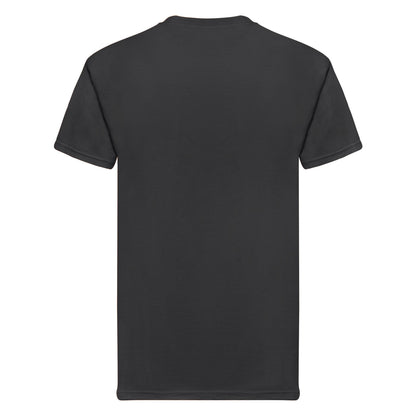 Black - Back - Fruit of the Loom Unisex Adult Super Premium T-Shirt