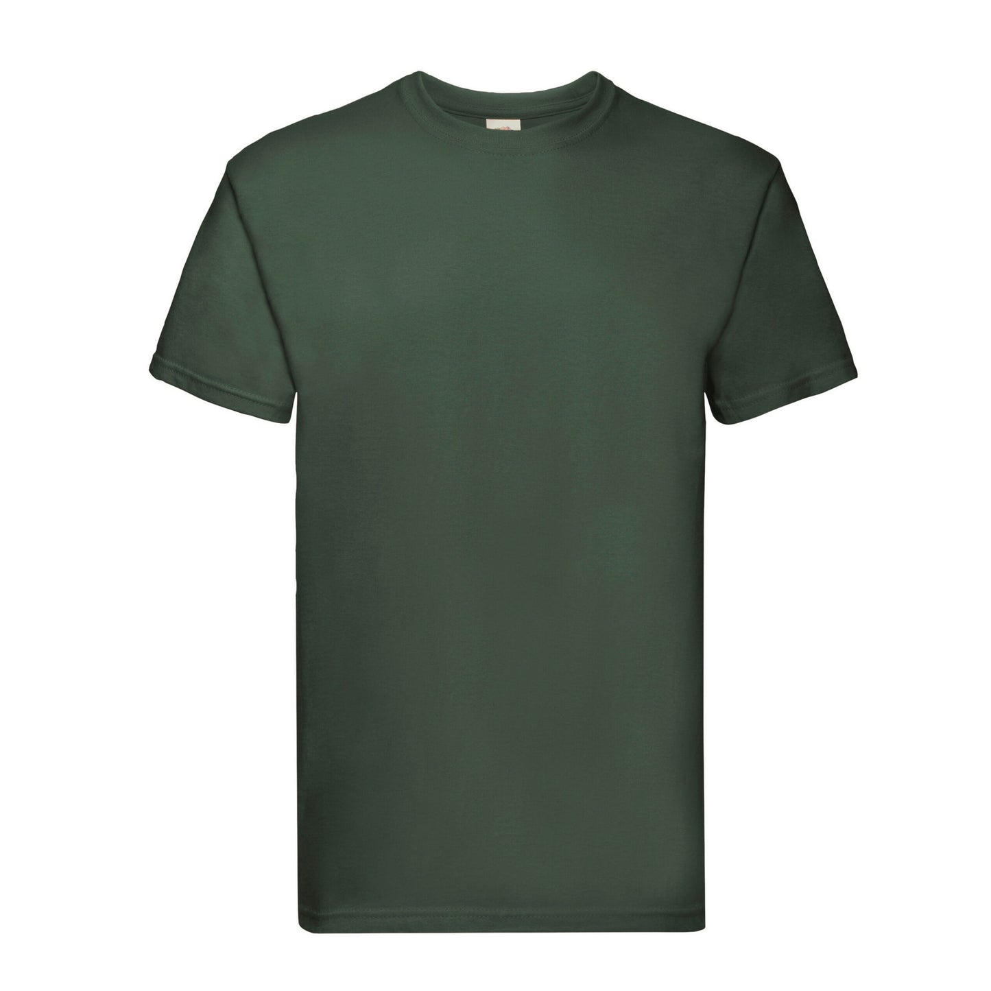 Bottle Green - Front - Fruit of the Loom Unisex Adult Super Premium T-Shirt