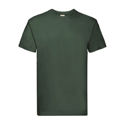 Bottle Green - Front - Fruit of the Loom Unisex Adult Super Premium T-Shirt