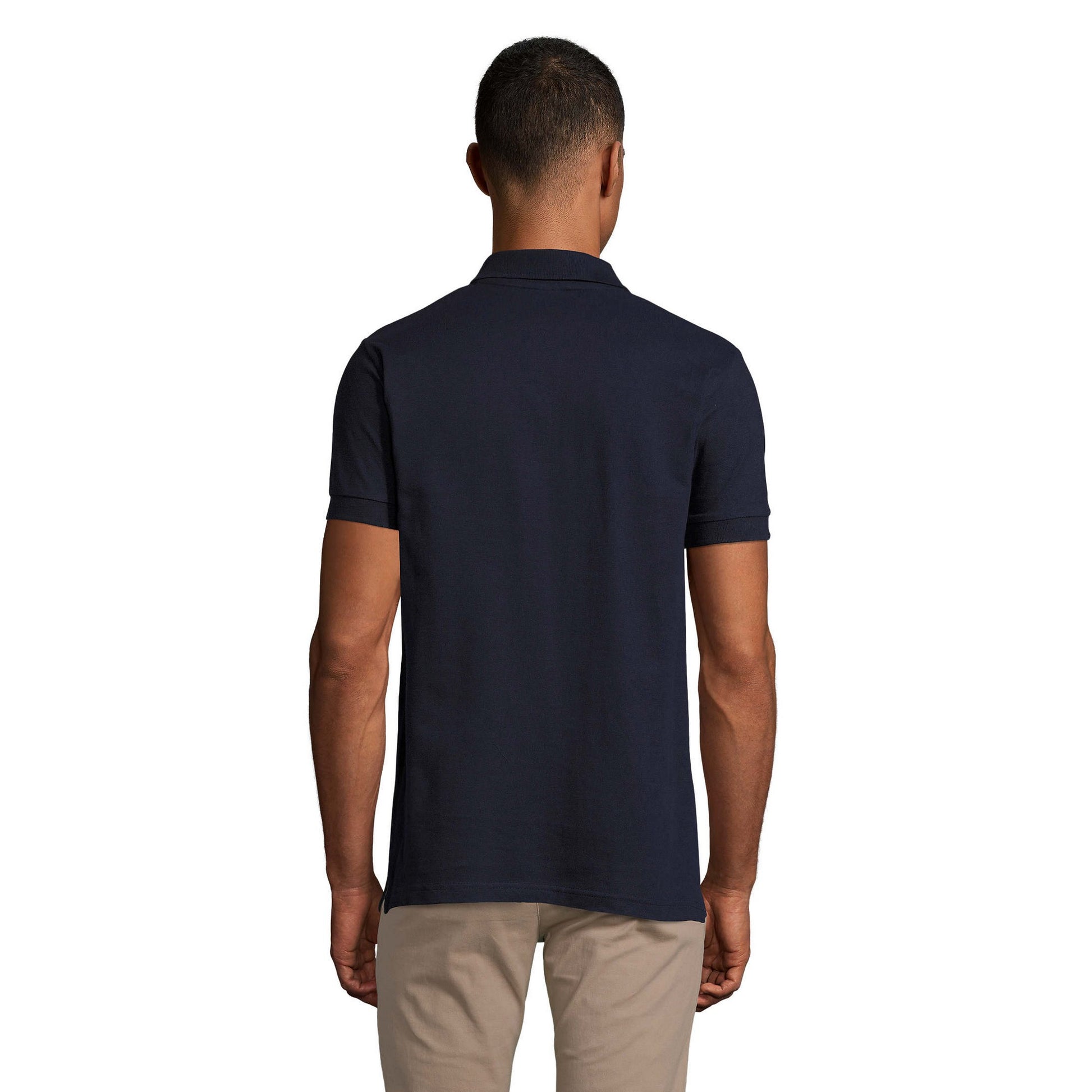 French Navy-Grey - Back - SOLS Mens Portland Polo Shirt