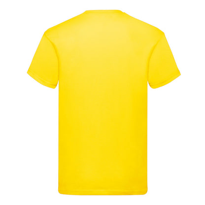 Yellow - Back - Fruit of the Loom Unisex Adult Original Cotton T-Shirt