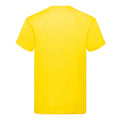 Yellow - Back - Fruit of the Loom Unisex Adult Original Cotton T-Shirt