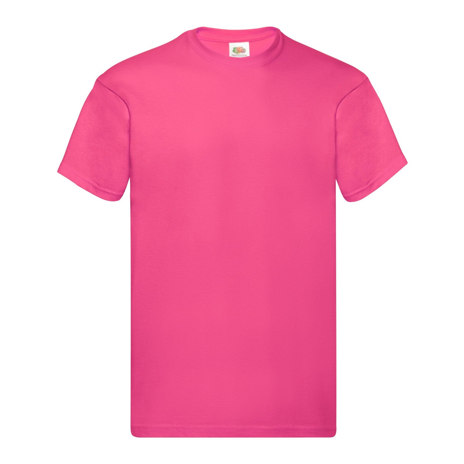 Fuchsia - Front - Fruit of the Loom Unisex Adult Original Cotton T-Shirt
