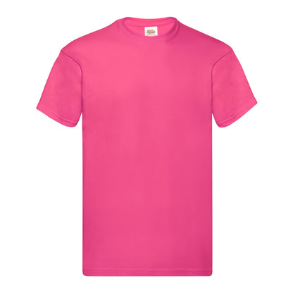 Fuchsia - Front - Fruit of the Loom Unisex Adult Original Cotton T-Shirt
