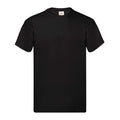 Black - Front - Fruit of the Loom Unisex Adult Original Cotton T-Shirt