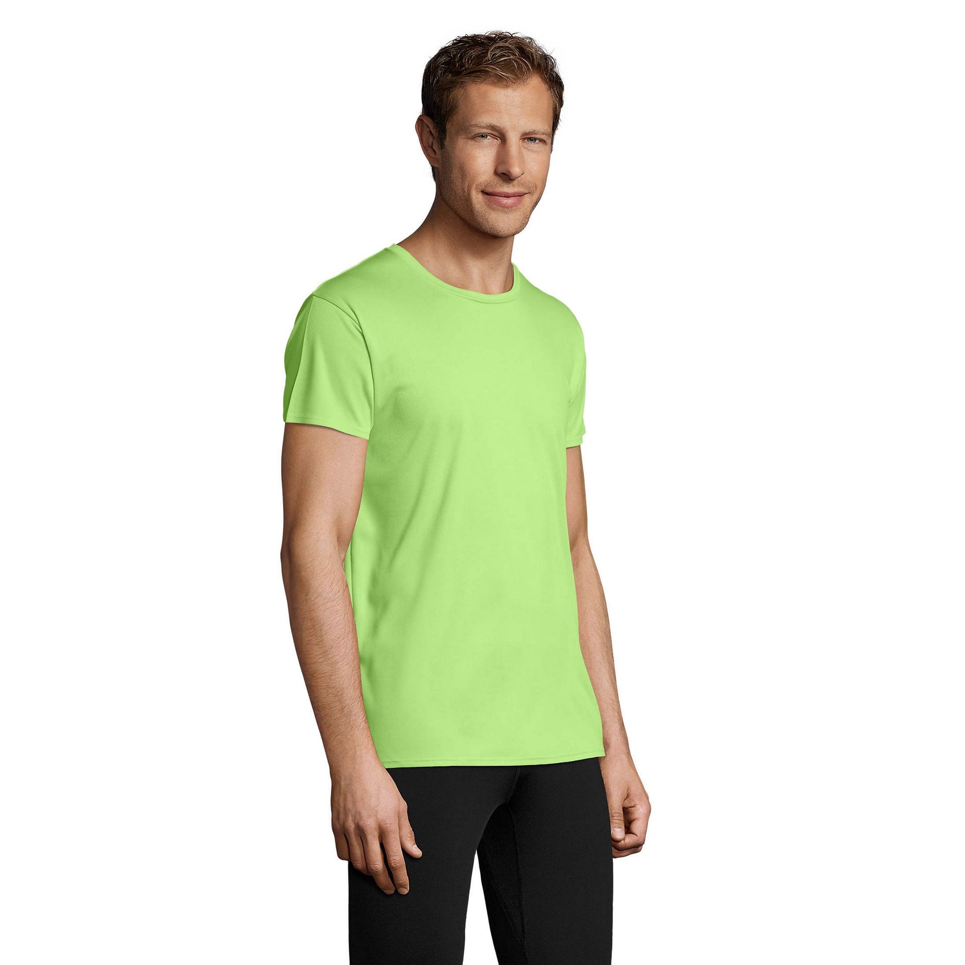 Apple Green - Side - SOLS Unisex Adult Sprint T-Shirt