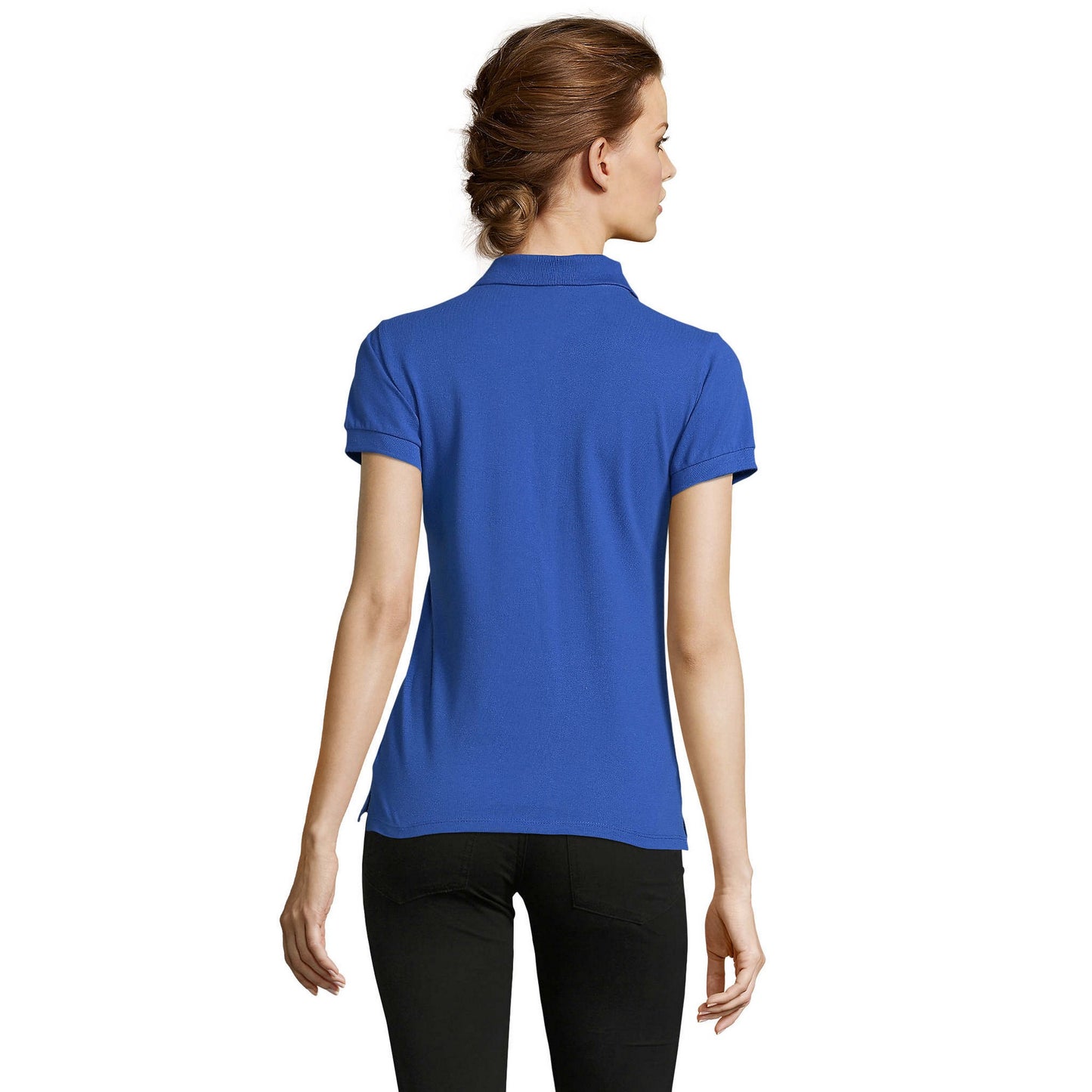 Royal Blue - Back - SOLS Womens-Ladies People Polo Shirt