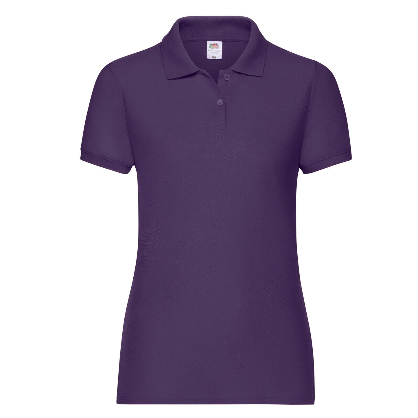 Purple - Front - Fruit of the Loom Womens-Ladies Polo Shirt