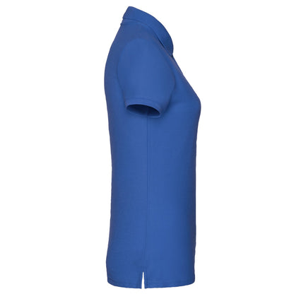 Royal Blue - Side - Fruit of the Loom Womens-Ladies Polo Shirt