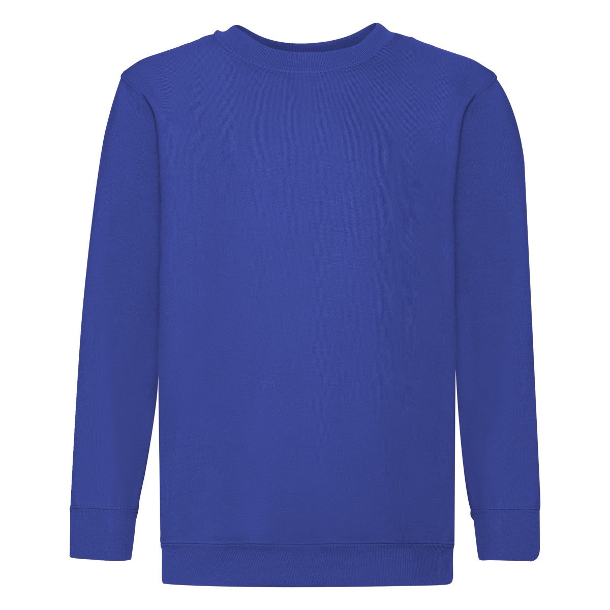 Royal Blue - Front - Fruit of the Loom Childrens-Kids Classic Set-in Sweatshirt