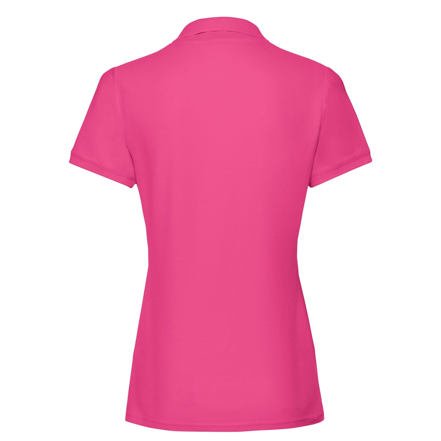 Fuchsia - Back - Fruit of the Loom Womens-Ladies Premium Polo Shirt