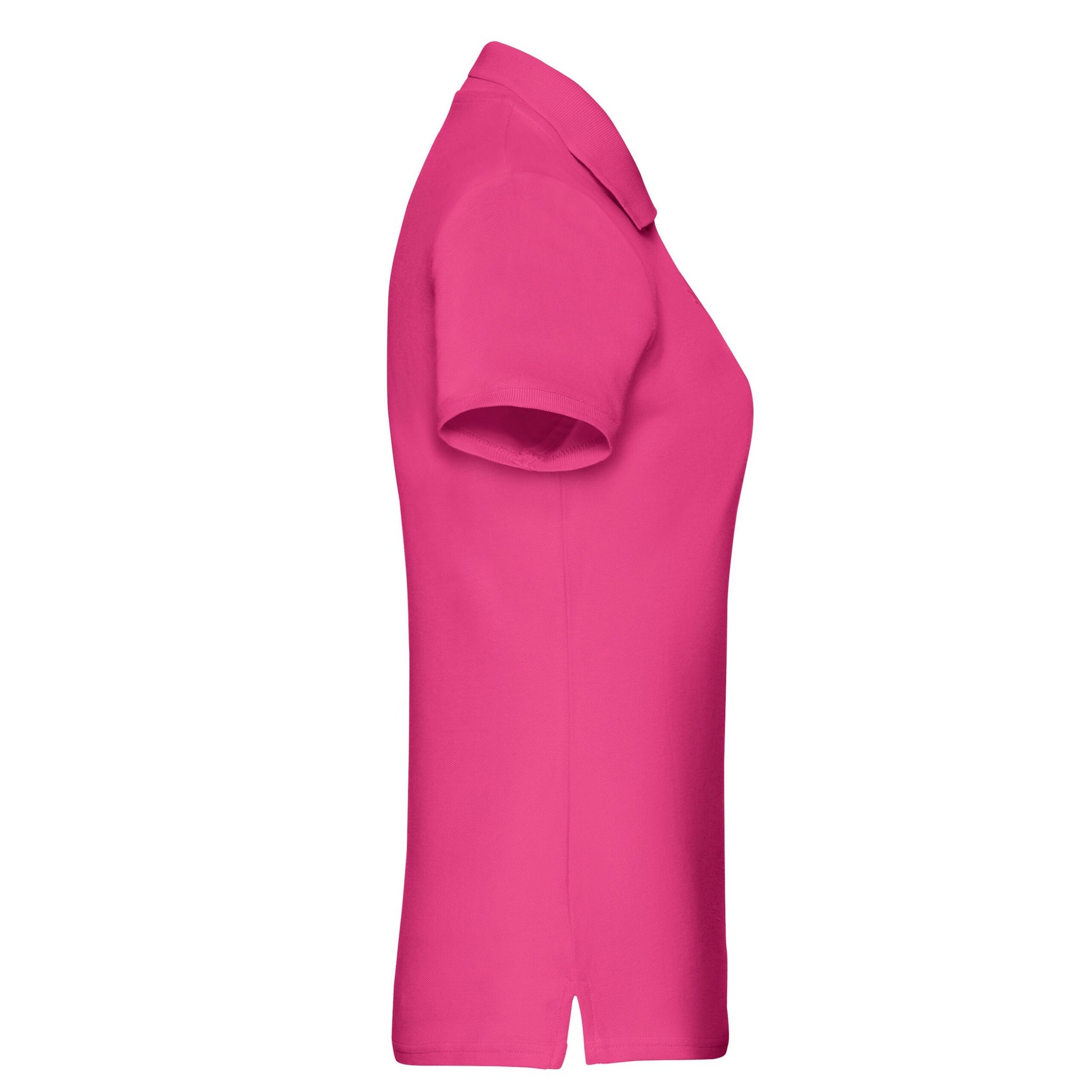Fuchsia - Side - Fruit of the Loom Womens-Ladies Premium Polo Shirt