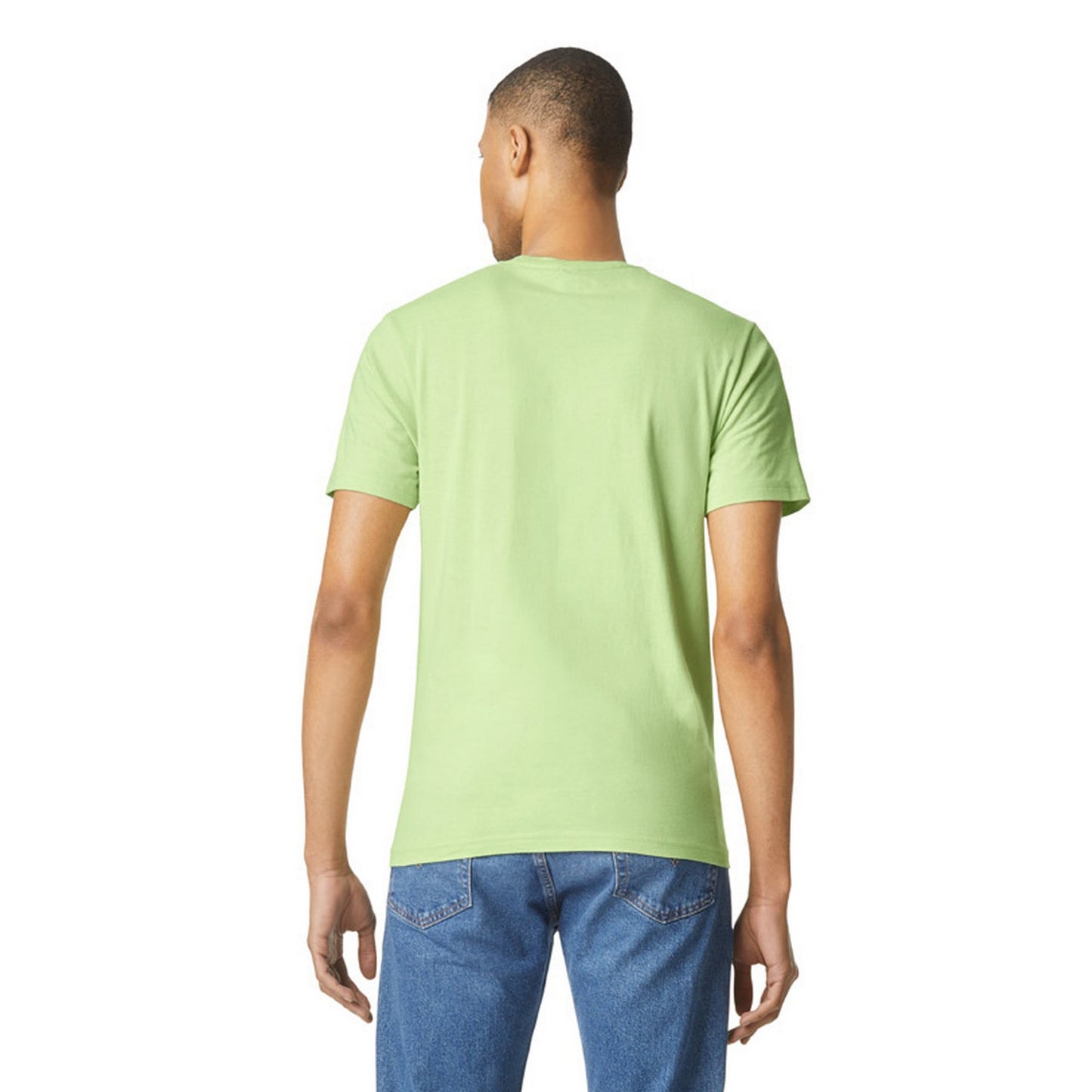 Pistachio - Back - Gildan Unisex Adult Softstyle Plain Cotton T-Shirt