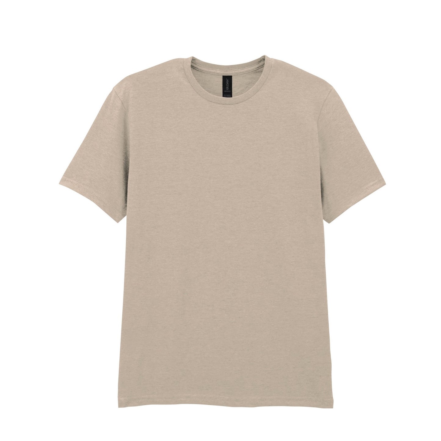 Sand - Front - Gildan Unisex Adult Softstyle Plain Cotton T-Shirt