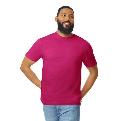 Cardinal Red - Side - Gildan Unisex Adult Softstyle Plain Cotton T-Shirt