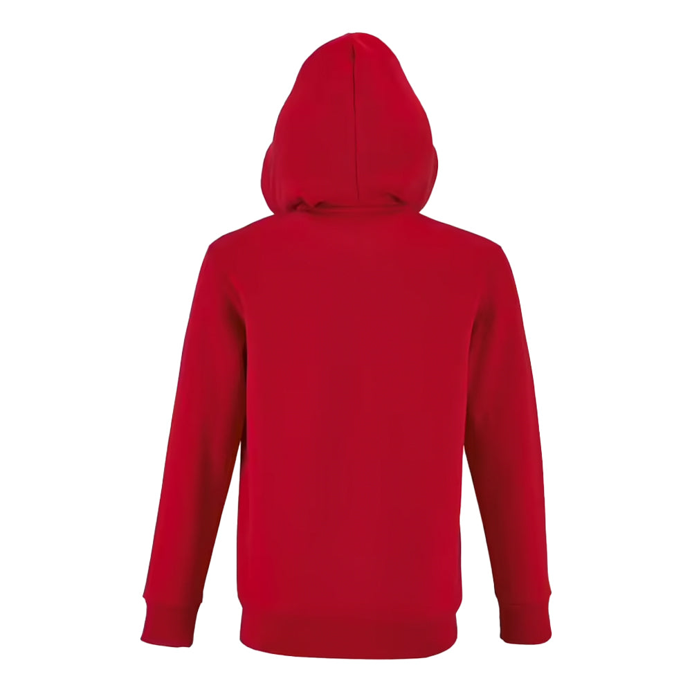 Red - Back - SOLS Childrens-Kids Stone Full Zip Hoodie