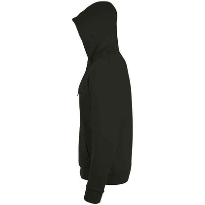 Black - Side - SOLS Unisex Adult Stone Hoodie
