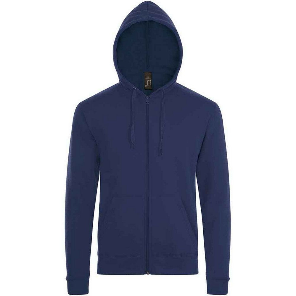 French Navy - Front - SOLS Unisex Adult Stone Hoodie