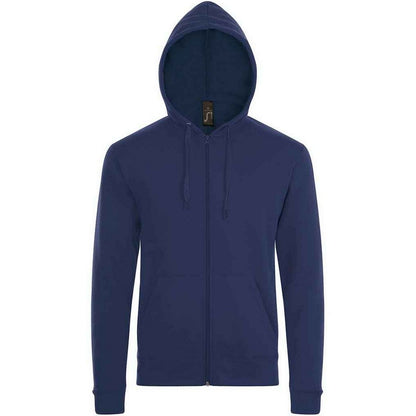 French Navy - Front - SOLS Unisex Adult Stone Hoodie