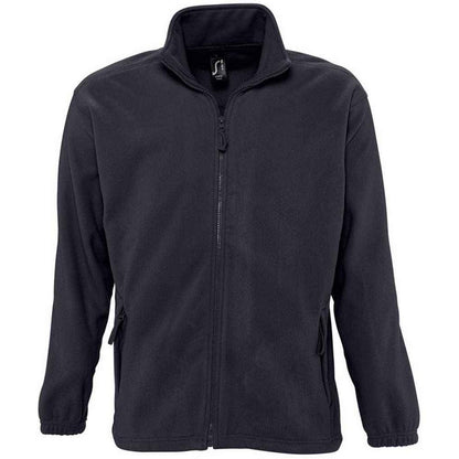 Charcoal Grey Solid - Front - SOLS Unisex Adult North Fleece Jacket