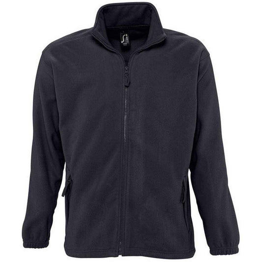 Charcoal Grey Solid - Front - SOLS Unisex Adult North Fleece Jacket