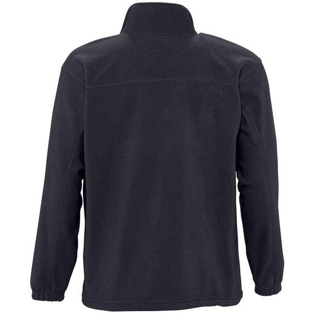 Charcoal Grey Solid - Back - SOLS Unisex Adult North Fleece Jacket
