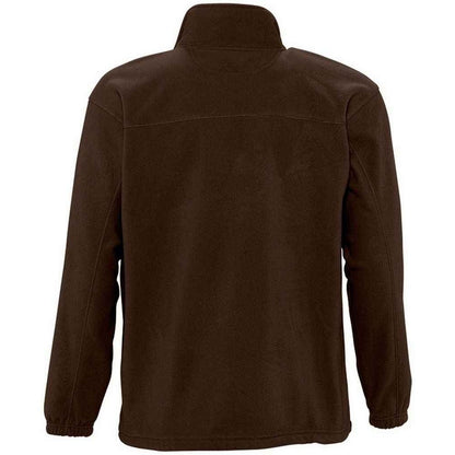 Dark Chocolate - Back - SOLS Unisex Adult North Fleece Jacket