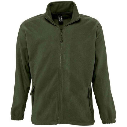 Army - Front - SOLS Unisex Adult North Fleece Jacket