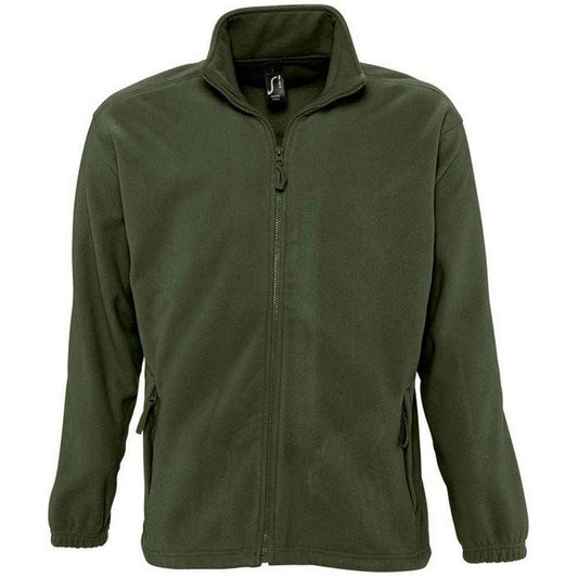 Army - Front - SOLS Unisex Adult North Fleece Jacket