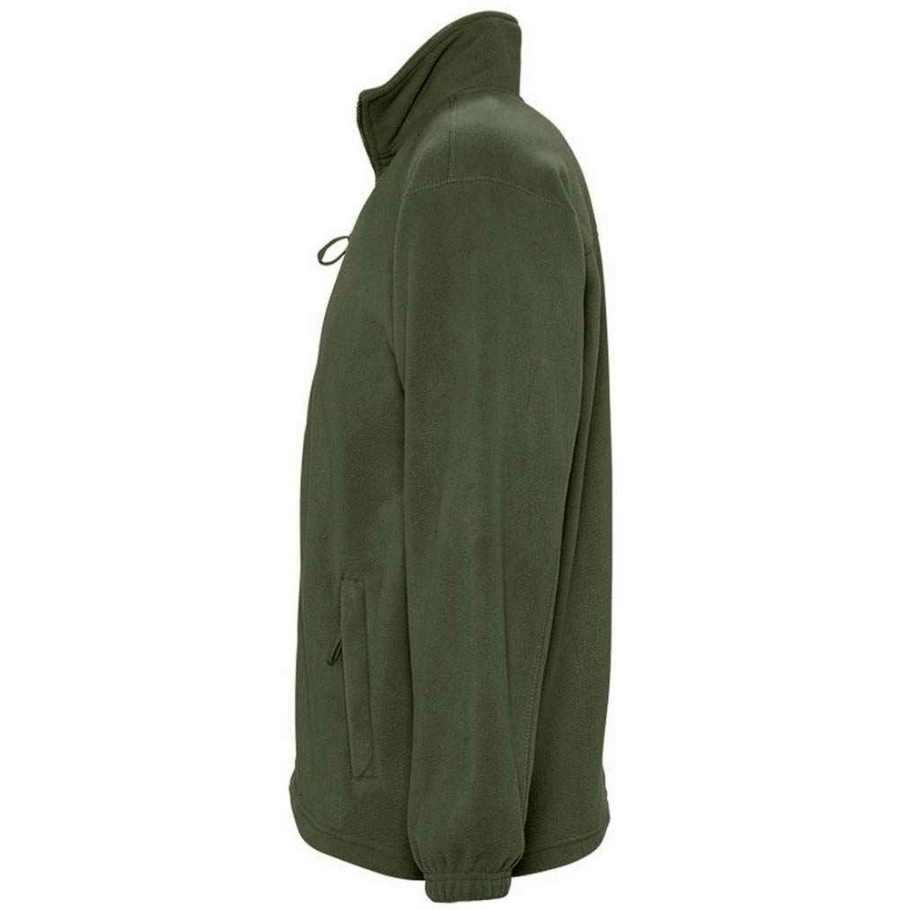 Army - Side - SOLS Unisex Adult North Fleece Jacket
