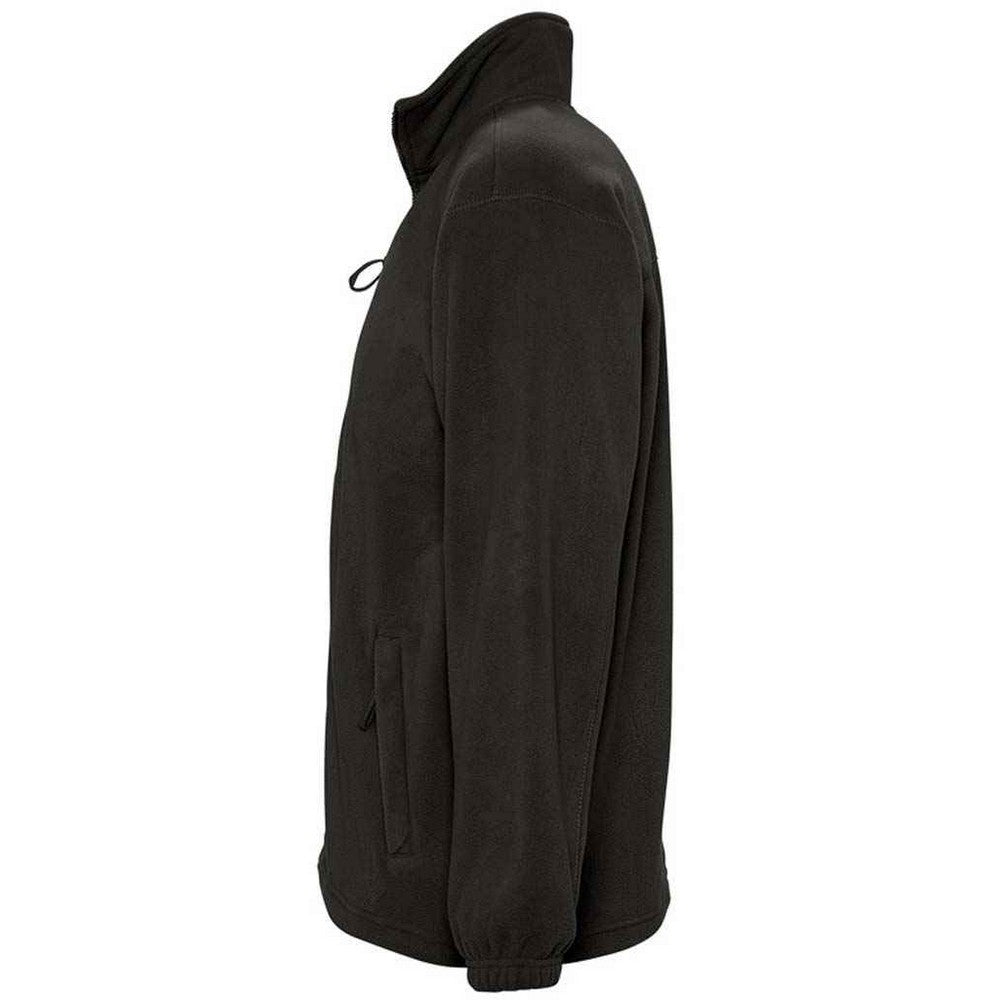 Black - Side - SOLS Unisex Adult North Fleece Jacket