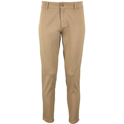 Chestnut - Front - SOLS Womens-Ladies Jules 7-8 Chinos