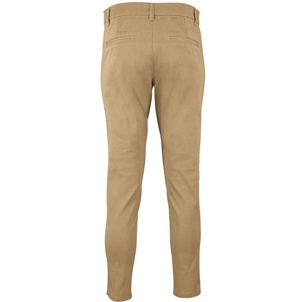 Chestnut - Back - SOLS Womens-Ladies Jules 7-8 Chinos