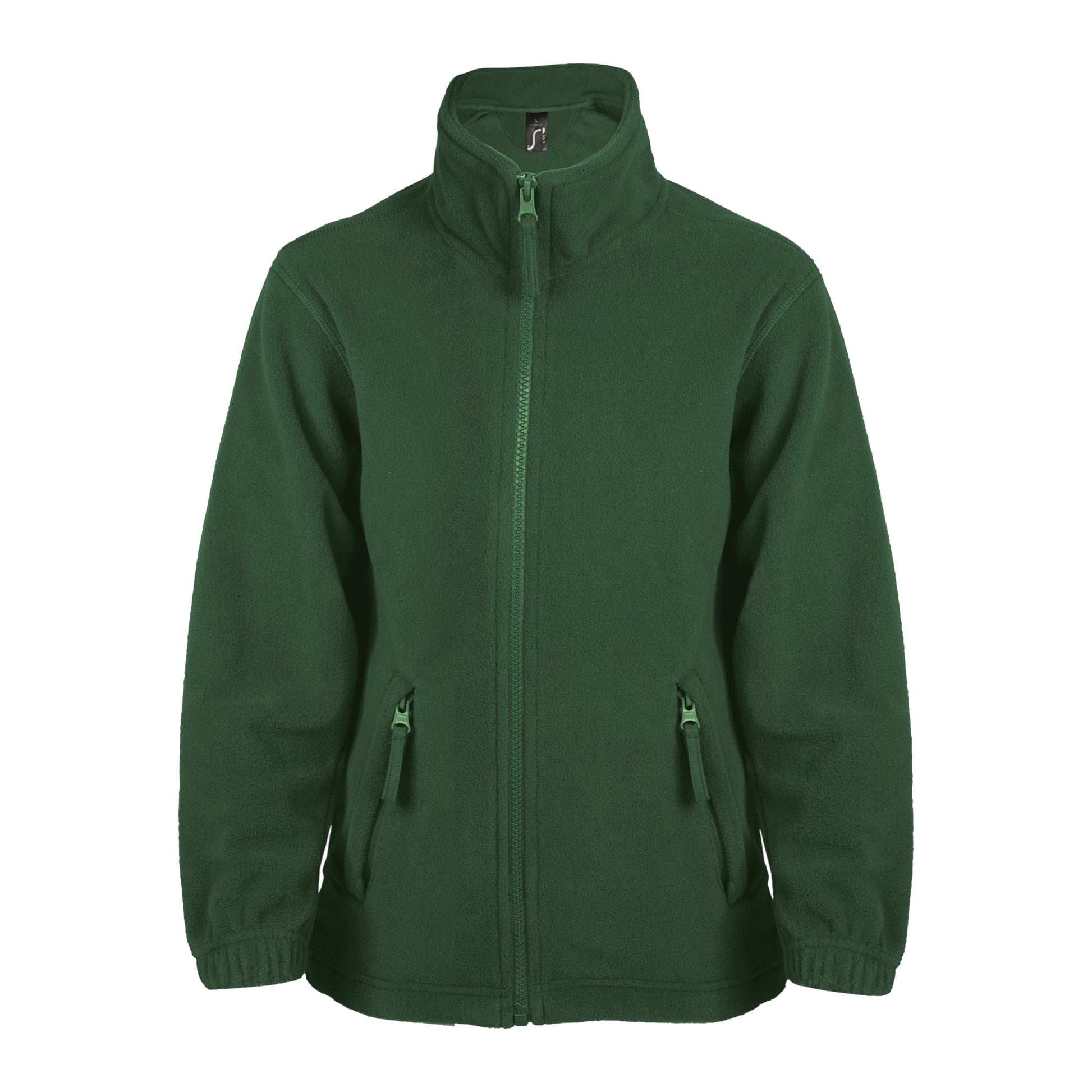 Fir Green - Front - SOLS Childrens-Kids North Fleece Jacket