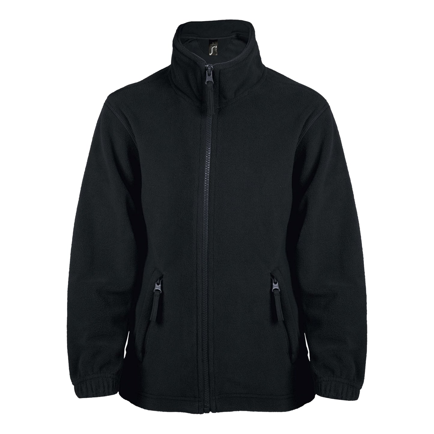 Black - Front - SOLS Childrens-Kids North Fleece Jacket