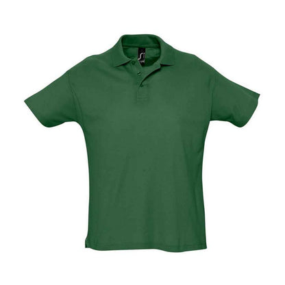 Golf Green - Front - SOLS Mens Summer II Polo Shirt