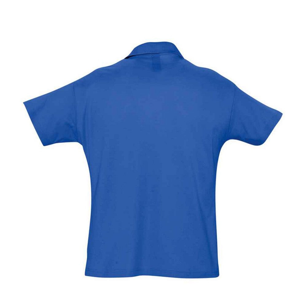 Royal Blue - Back - SOLS Mens Summer II Polo Shirt
