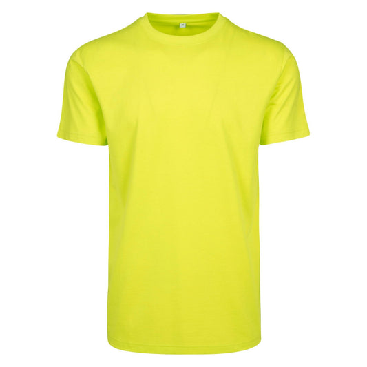 Frozen Yellow - Front - Build Your Brand Unisex Adult Cotton Round Neck T-Shirt