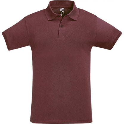 Burgundy - Front - SOLS Mens Perfect Polo Shirt