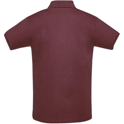 Burgundy - Back - SOLS Mens Perfect Polo Shirt