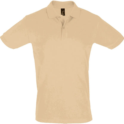 Sand - Front - SOLS Mens Perfect Polo Shirt