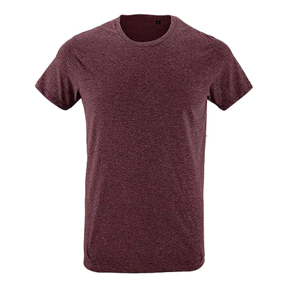 Oxblood - Front - SOLS Unisex Adult Regent Slim T-Shirt