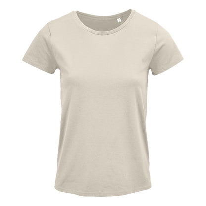 Natural - Front - SOLS Womens-Ladies Crusader T-Shirt
