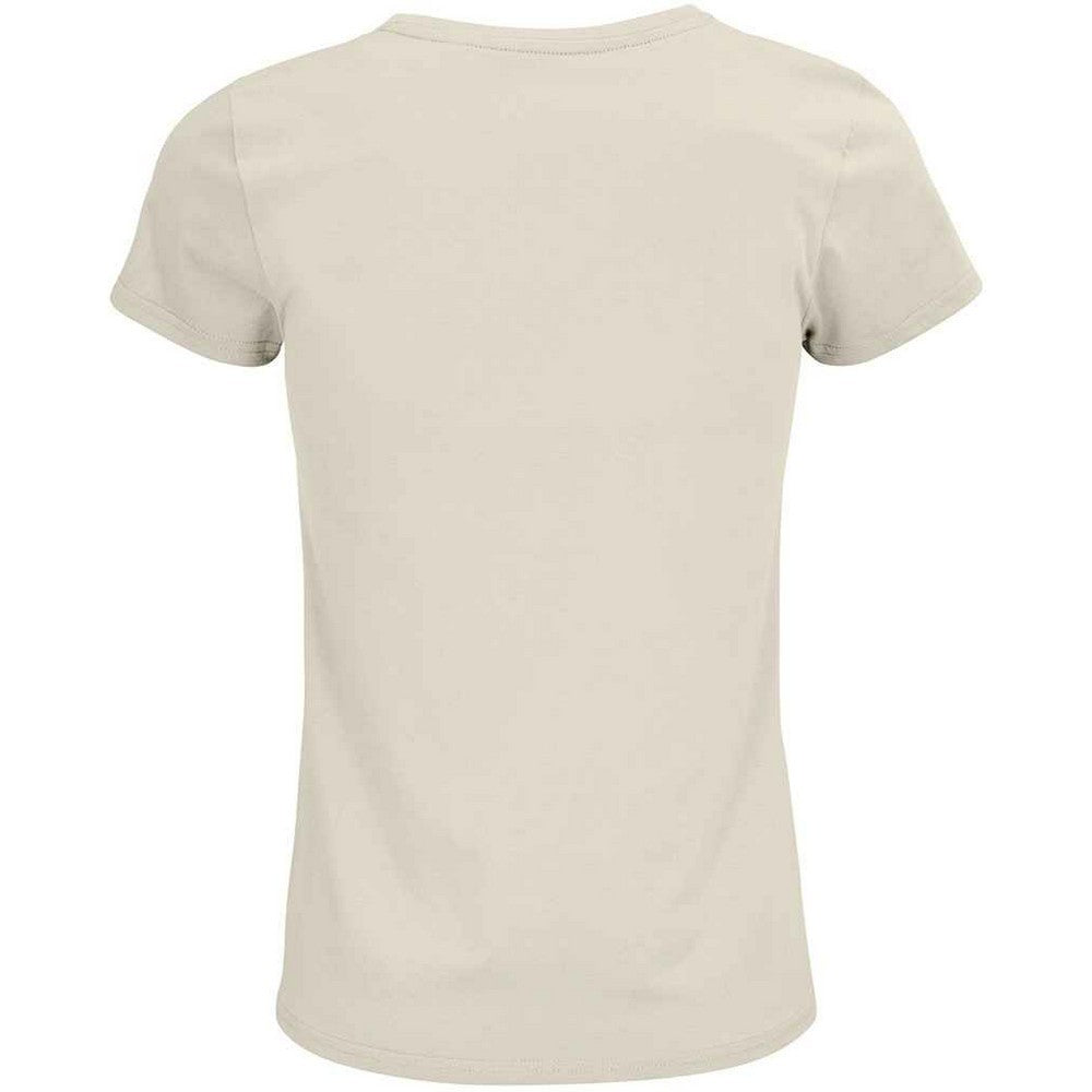Natural - Back - SOLS Womens-Ladies Crusader T-Shirt