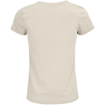 Natural - Back - SOLS Womens-Ladies Crusader T-Shirt
