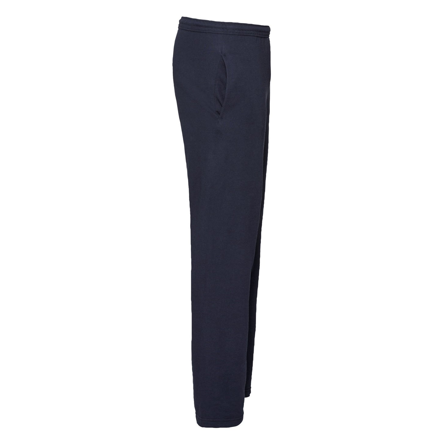 Deep Navy - Side - Fruit of the Loom Unisex Adult Lightweight Open Hem Jogging Bottoms