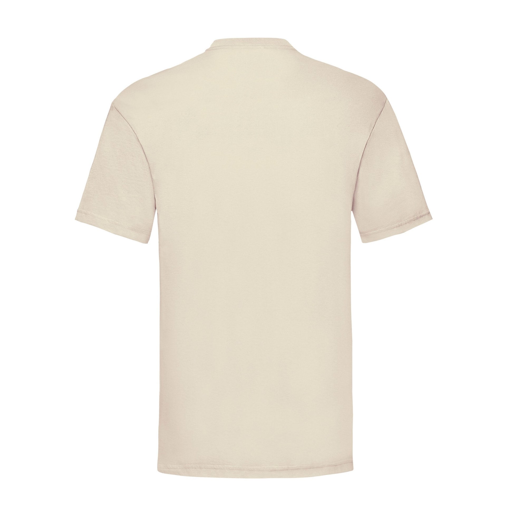 Natural - Back - Fruit of the Loom Unisex Adult Valueweight T-Shirt