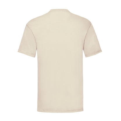 Natural - Back - Fruit of the Loom Unisex Adult Valueweight T-Shirt